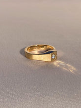 Load image into Gallery viewer, Vintage 9k Gypsy Diamond Starburst Ring 1968
