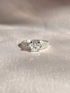 Antique Engagement Old European Cut .60ct Diamond Ring