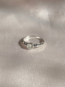 Antique Engagement Old European Cut Bezel Diamond Ring