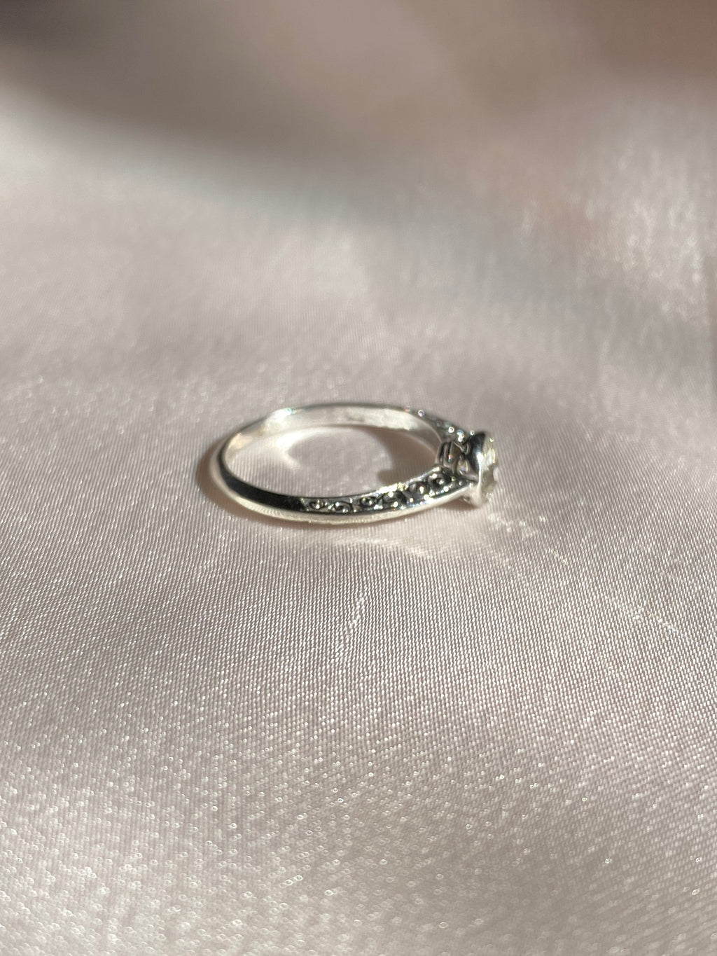 Antique Engagement Old European Cut Bezel Diamond Ring