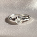 Antique Engagement Old European Cut Bezel Diamond Ring