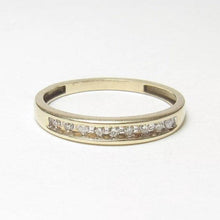 Load image into Gallery viewer, Vintage 10k Channel Diamond Ring
