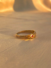 Load image into Gallery viewer, Antique 15k Ruby Diamond Braid Band 1886
