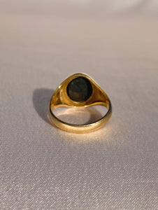 Vintage 9k Onyx Signet Ring 1970