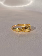 Load image into Gallery viewer, Antique 18k Gypsy Diamond Skinny Band 1900
