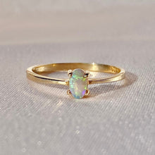 Load image into Gallery viewer, Vintage 9k Opal Cabochon Dainty Ring
