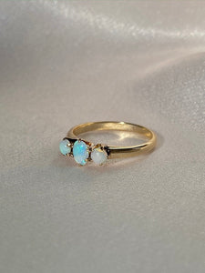Vintage 14k Opal Art Deco Ring