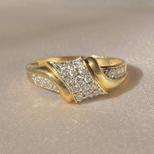 Load image into Gallery viewer, Vintage 9k Diamond Knot Ring
