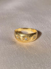 Load image into Gallery viewer, Antique 18k Diamond Trilogy Gypsy 1890s
