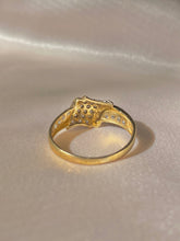 Load image into Gallery viewer, Vintage 9k Diamond Knot Ring
