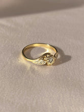 Load image into Gallery viewer, Vintage 9k Diamond Swirl Ring
