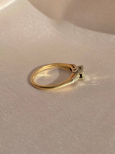 Antique 14k Old European Diamond ArtCarved Ring