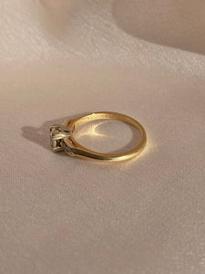 Antique 14k Old European Diamond ArtCarved Ring