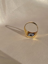 Load image into Gallery viewer, Vintage 10k Blue Spinel Freemason Ring
