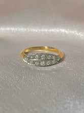 Load image into Gallery viewer, Antique 18k Diamond Art Deco Boat Ring
