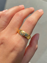 Load image into Gallery viewer, Antique 18k Diamond Trilogy Gypsy Ring 1920
