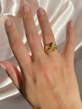 Load image into Gallery viewer, Vintage 14k Double Headed Snake Ring
