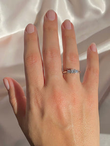 Vintage 14k Princess Cut Diamond Engagement Ring