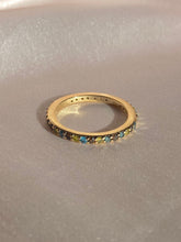 Load image into Gallery viewer, Vintage 14k Rainbow Diamond Eternity Band 0.95 cts
