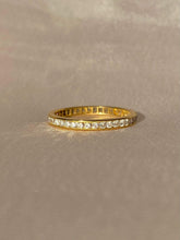 Load image into Gallery viewer, Vintage 14k Diamond Channel Full Eternity Band
