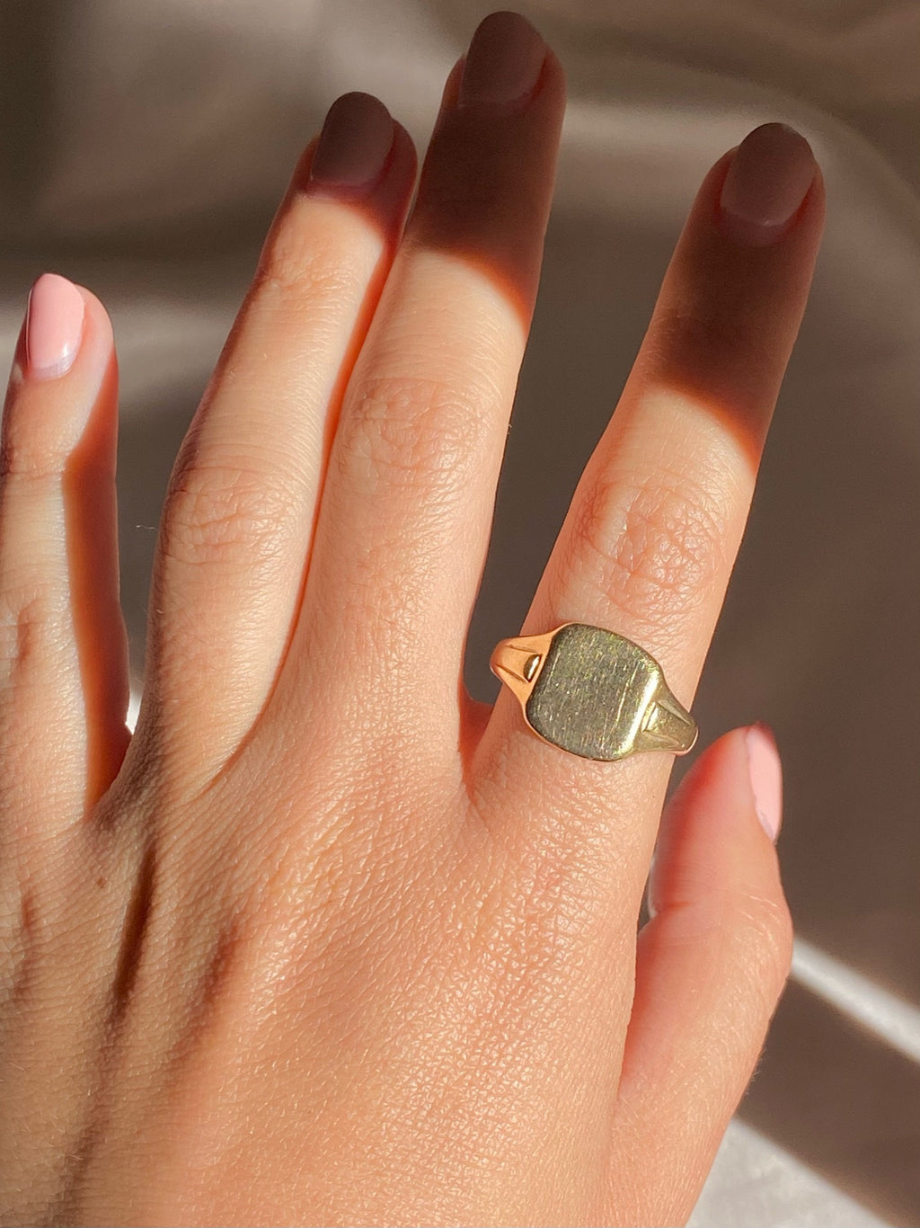 Vintage 9k Signet Ring 1957