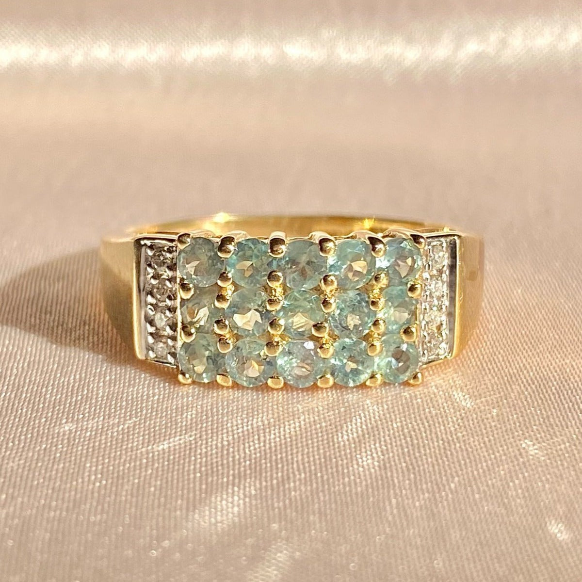 Vintage 14k Alexandrite Diamond Ring