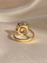 Load image into Gallery viewer, Vintage 9k Amethyst Pearl Target Ring
