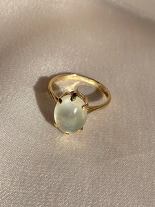 Vintage 9k Moonstone Cabochon Solitaire Ring