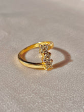 Load image into Gallery viewer, Vintage 18k Diamond Flower Waterfall Ring
