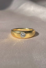 Load image into Gallery viewer, Vintage 18k Diamond Flush Solitaire Ring
