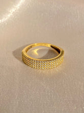 Load image into Gallery viewer, Vintage 18k Zirconia Pavé Ring
