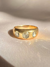 Load image into Gallery viewer, Antique 18k Diamond Trilogy Georgian Gypsy Ring
