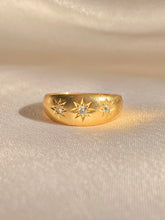 Load image into Gallery viewer, Antique 18k Diamond Trilogy Gypsy Ring 1913

