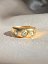 Load image into Gallery viewer, Antique 18k Diamond Trilogy Georgian Gypsy Ring
