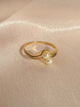 Load image into Gallery viewer, Vintage 9k Pearl Duo Ring 1981
