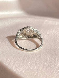 Antique 18k Diamond Art Deco Engagement Ring 1.32 ctw
