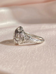 Antique 18k Diamond Art Deco Engagement Ring 1.32 ctw