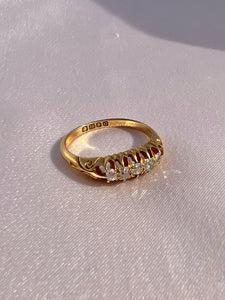 Antique 18k Diamond Claw Ring 1889