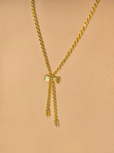 Load image into Gallery viewer, Vintage 14k Pearl Bow Rope Necklace
