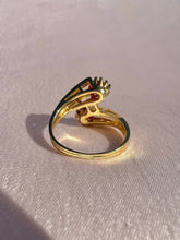 Load image into Gallery viewer, Vintage 18k CoraI Cabochon Bypass Ring
