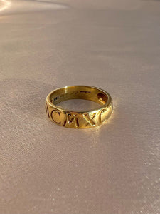 Vintage 9k MCMXCIX Roman Numeral Ring