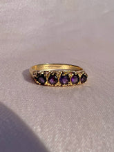 Load image into Gallery viewer, Vintage 9k Amethyst Boat Ring
