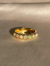 Load image into Gallery viewer, 9k Opal Cabochon Half Eternity Ring
