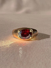 Load image into Gallery viewer, Vintage 14k Garnet Signet Ring
