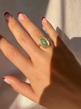 Load image into Gallery viewer, Vintage 14k Chalcedony Cameo Goddess Ring
