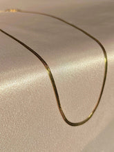 Load image into Gallery viewer, Vintage 14k Herringbone Necklace Chain 20&quot;
