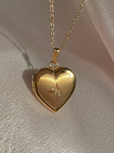 Load image into Gallery viewer, Vintage 14k Diamond Starburst Locket Necklace
