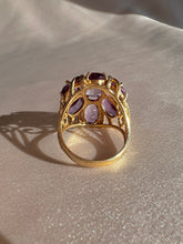 Load image into Gallery viewer, Vintage 14k Amethyst Floral Filigree Dress Ring

