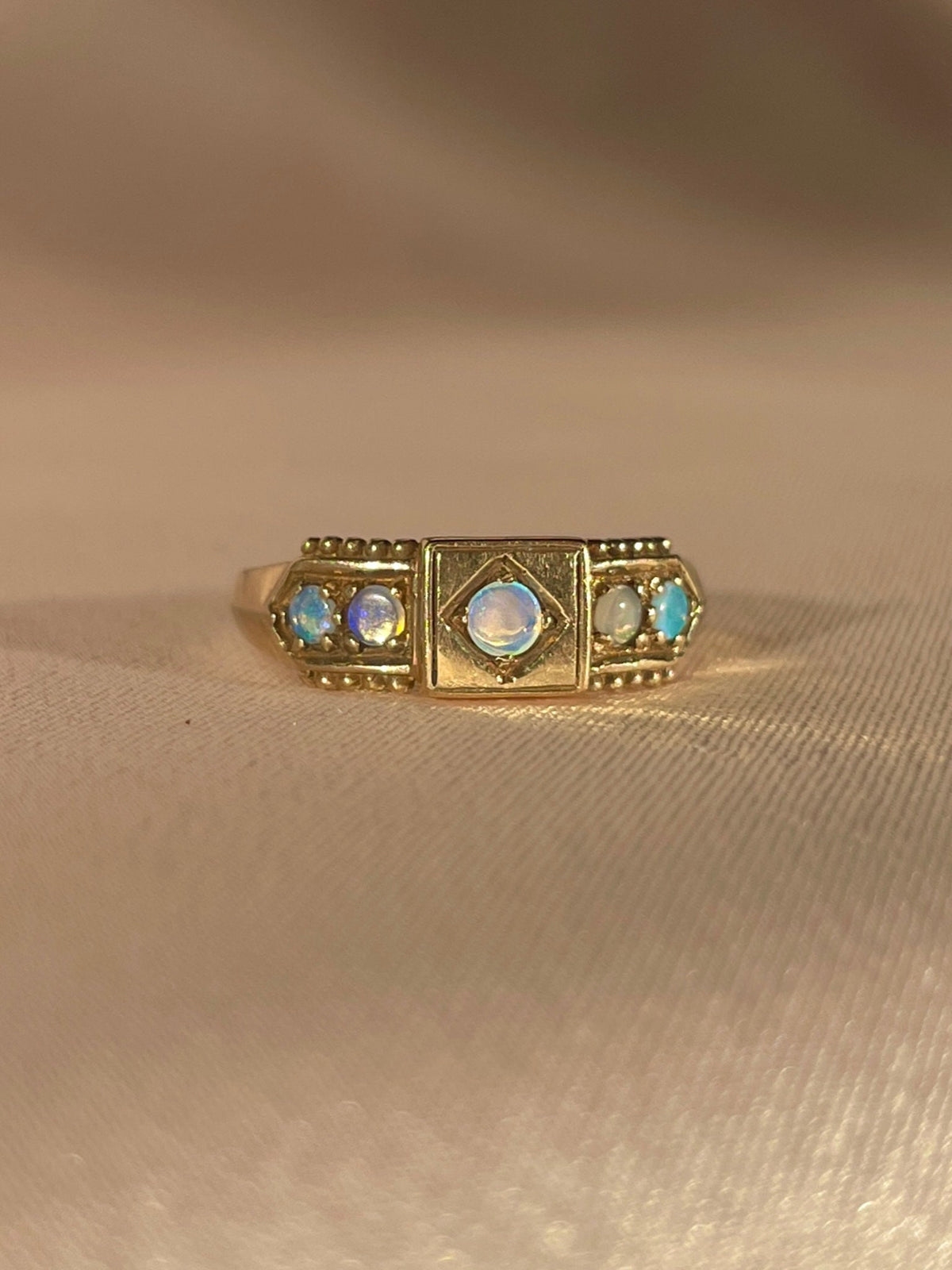 Antique 9k Opal Ring 1903