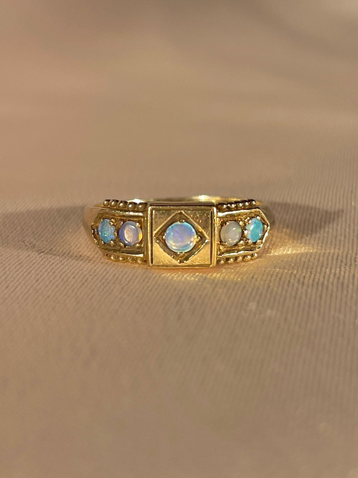 Antique 9k Opal Ring 1903